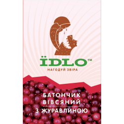 Батончик овсяный с клюквой IDLO